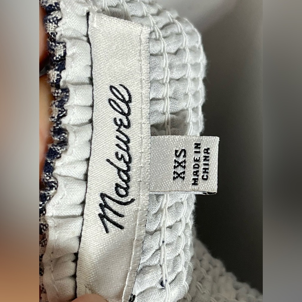 Madewell Gray Floral Tiered Midi Dress - Picture 11 of 14